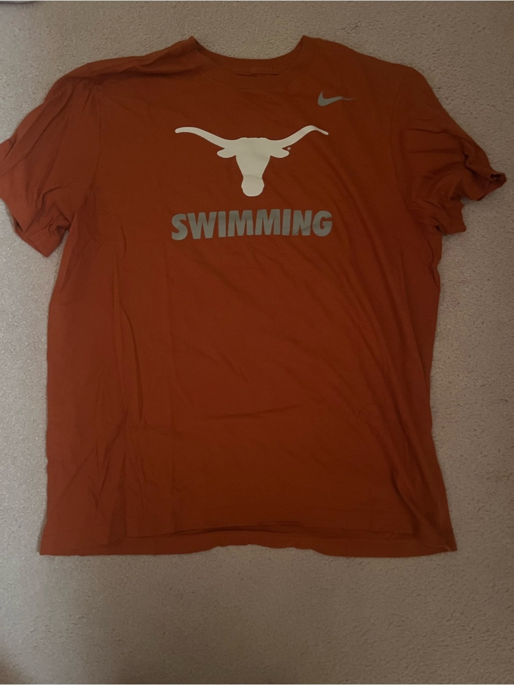 Nike Texas Longhorns Orange Swimming T-Shirt
